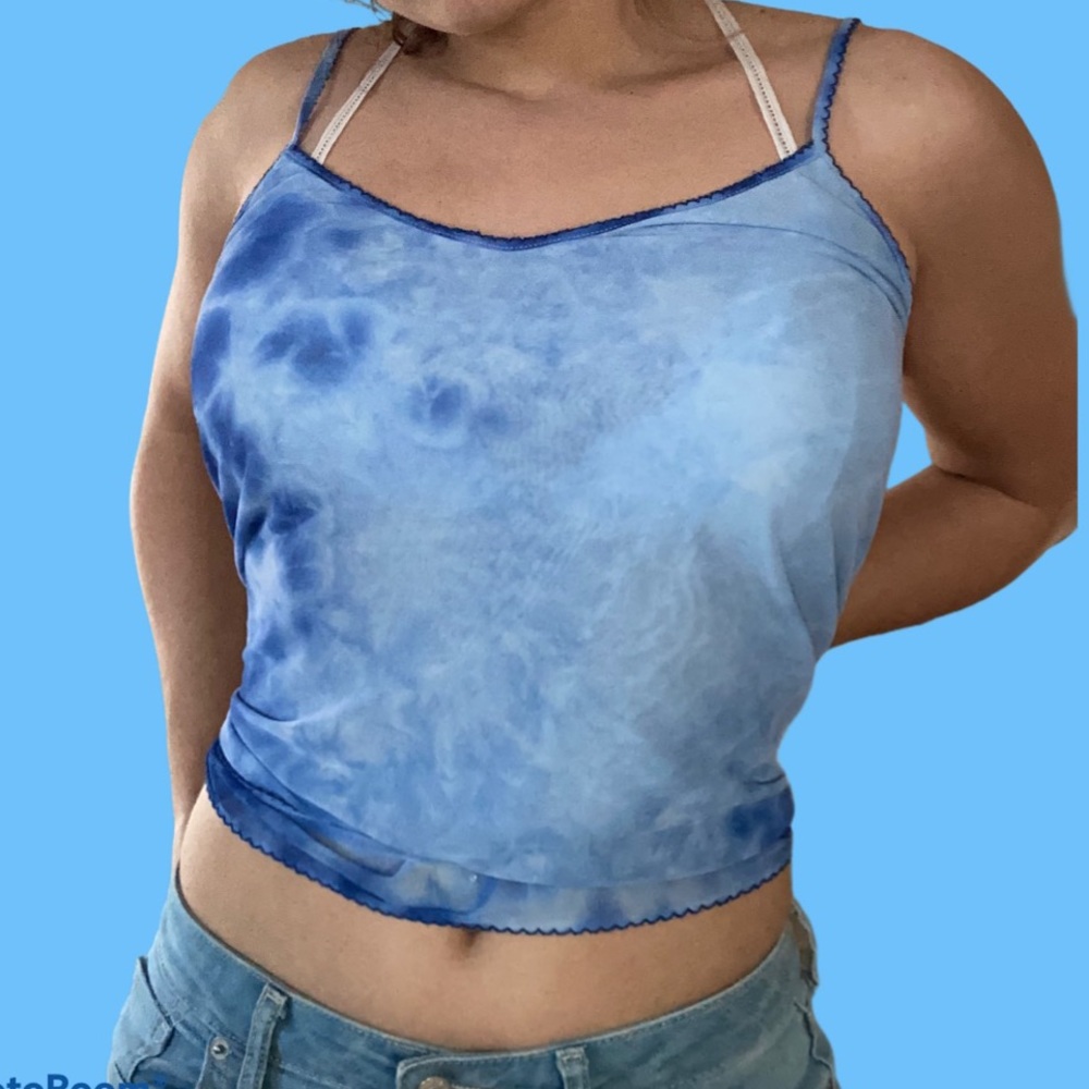 Tie dye mesh cami
